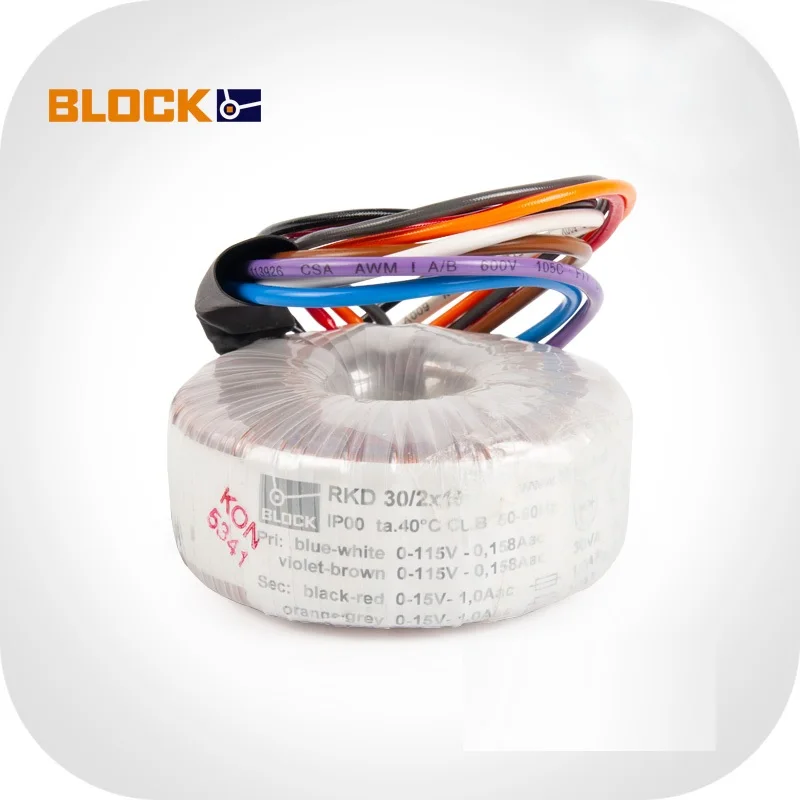 

Imported From 30V Block 30W Double 9V 15V 18V 24V Ring Cattle Ring Transformer