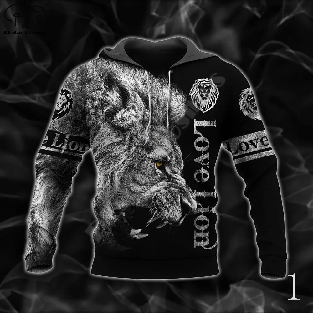 

Новинка, модные художественные толстовки унисекс PLstarCosmos 3DPrint с изображением Льва, животного, зверя, уличная одежда в стиле Харадзюку для муж...