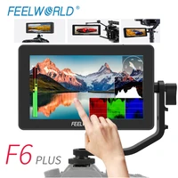 feelworld f6 plus 4k monitor 5 5 inch on camera dslr field monitor hdmi 3d lut touch screen ips fhd 1920x1080 video focus