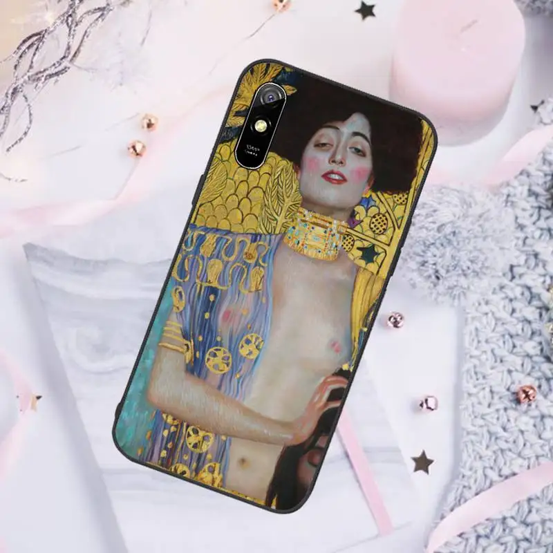 

Kiss by Gustav Klimt Design Phone Case For Xiaomi Mi Redmi Note 7 8 9 pro 8T 9T 9S 9A 10 Lite pro