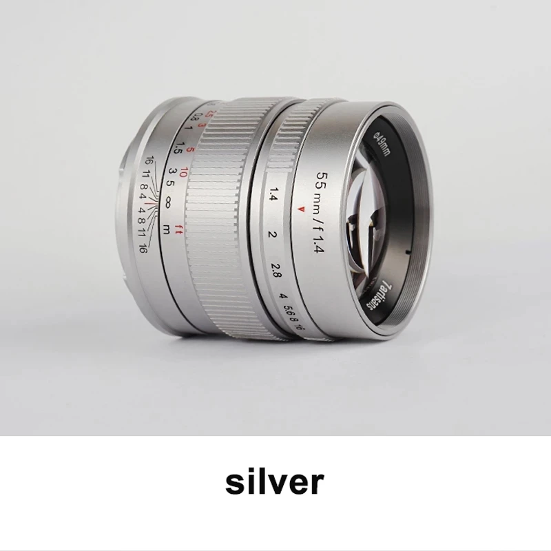 7artisans 55 мм F1.4 портрет ручная фокусировка Камера объектив APS-C для Canon EOS-M Fuji Sony Olympus