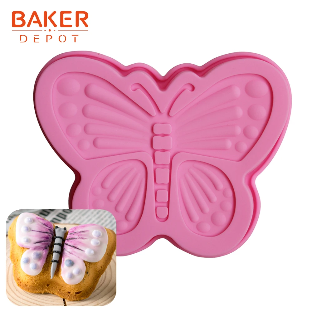 CDSM-043 BAKER DEPOT силиконовые маленькие формы для торта Роза цветок пудинг бисквит мыло Плесень торт формы для выпечки инструмент для выпечки кондитерские формы DIY Валентина - Цвет: CDSM-043