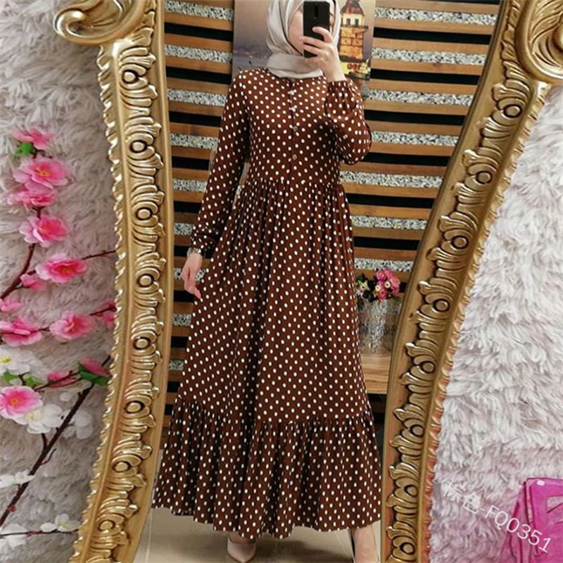 Женское платье в горошек мусульманском стиле | Тематическая одежда и униформа