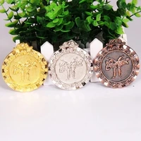 new fashion gold silver bronze volleyball medals custom metal medals match championship sports athletic medals 65mm diameter