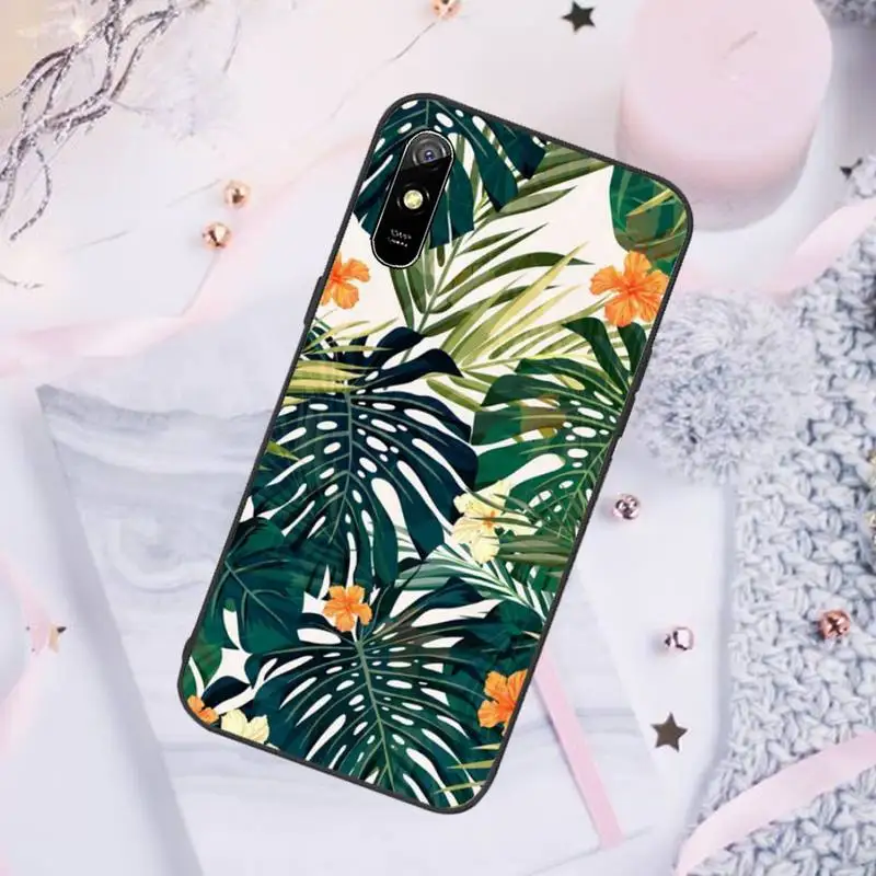 

Banana Retro leaf flower Phone Case For Xiaomi Mi Redmi Note 8T 9T 9S 9A 10 7 8 9 Lite pro