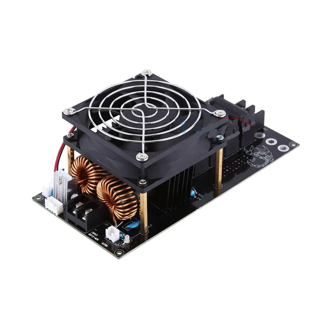 

1000W 20A ZVS Tesla Induction Heating Board Module Heater PCB build in Cooling Fan 12-36V DIY Kit Black