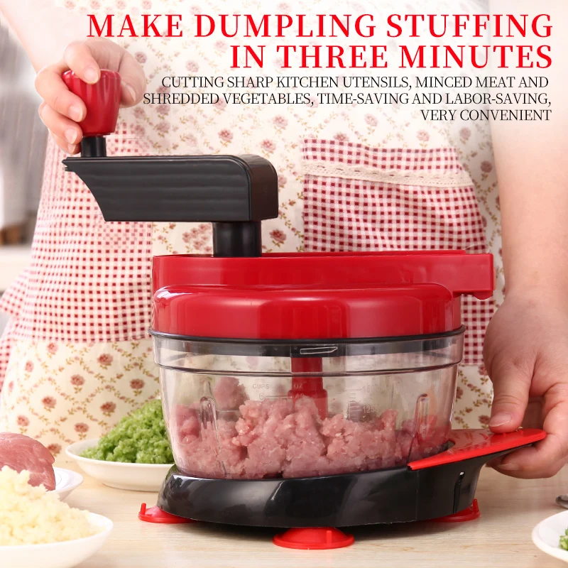 Многофункциональная овощерезка ручная мясорубка бытовой измельчитель 6 видов