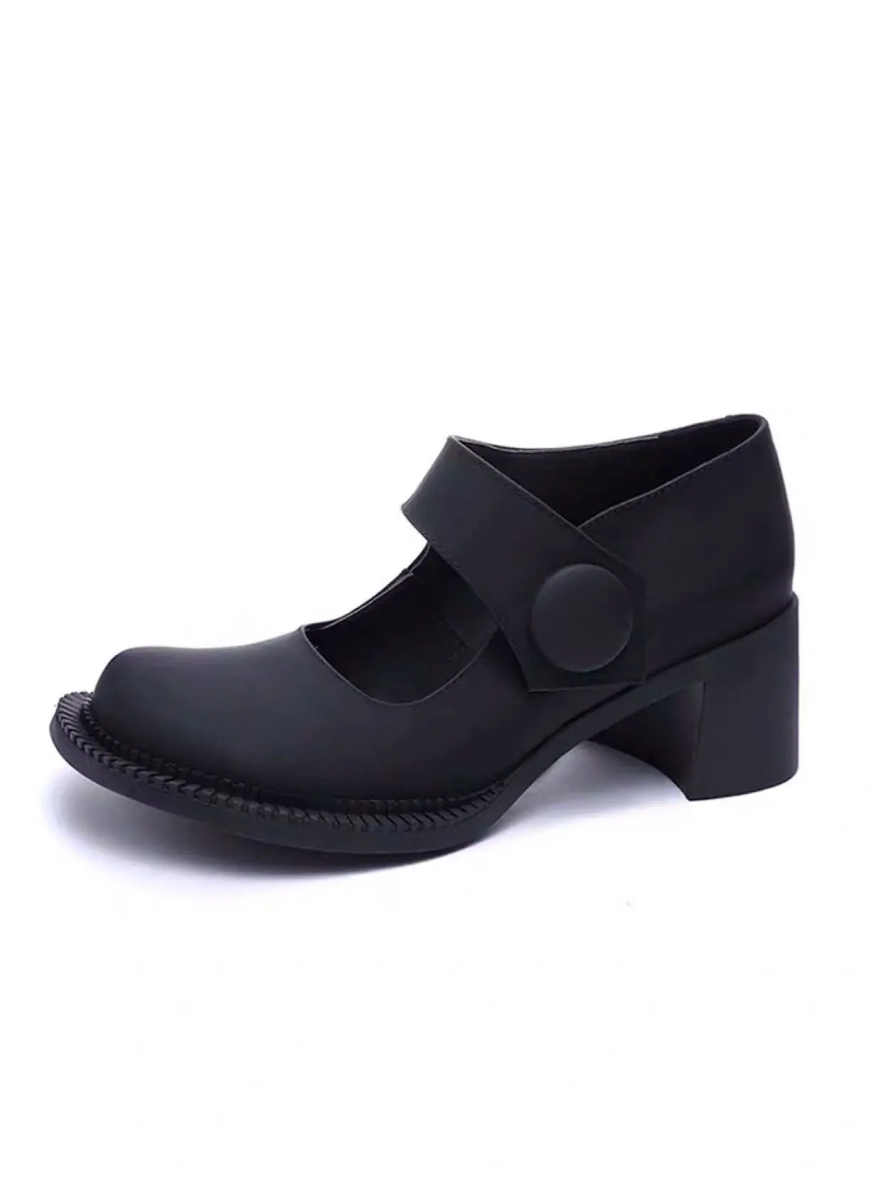 

Womens Sandals Summer Shoes Shallow Mouth Square High Heel Leather Round Head Many Jane Style Womens Shoes For 2021