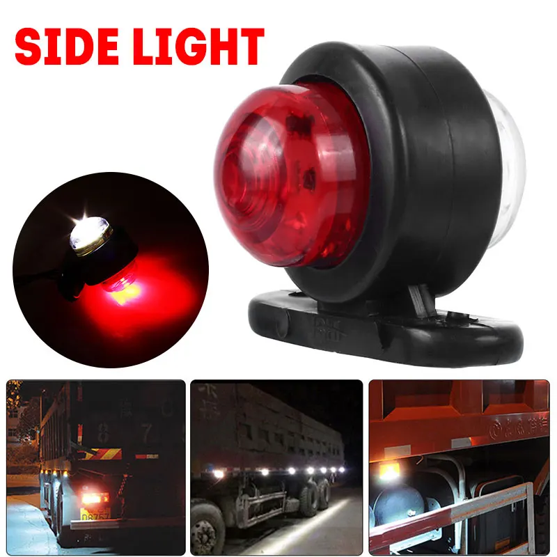 2 Цвета светодиодный Dide маркер светильник для грузовых автомобилей Красный 24V