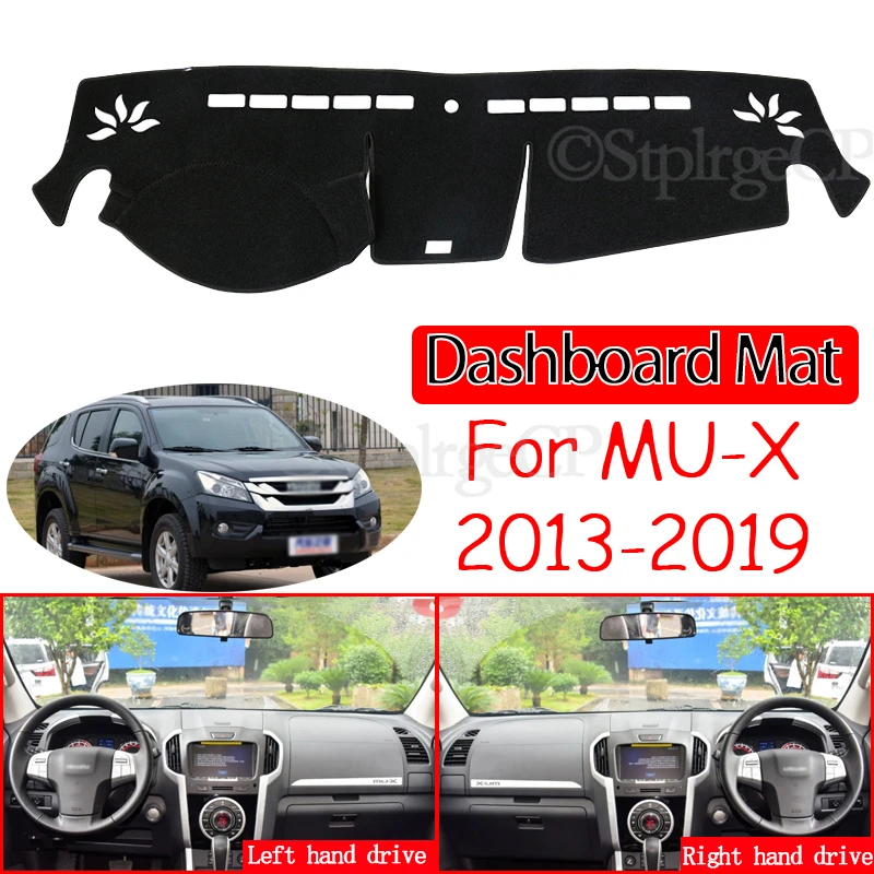 

Slip Mat Dashboard Cover Pad Sunshade Accessories Rug for Isuzu MU-X 2013 2014 2015 2016 2017 2018 2019 Front Windshield Othe