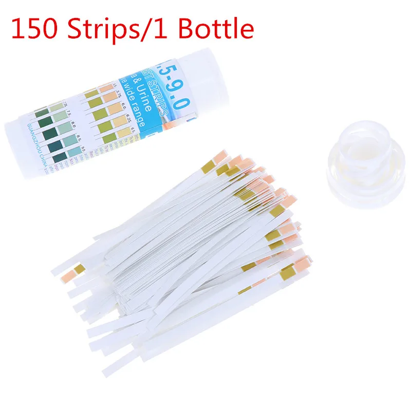 Лидер продаж 150 полосок тестовой бумаги в бутылках с индикатором PH 4 5 9 0 для мочи и