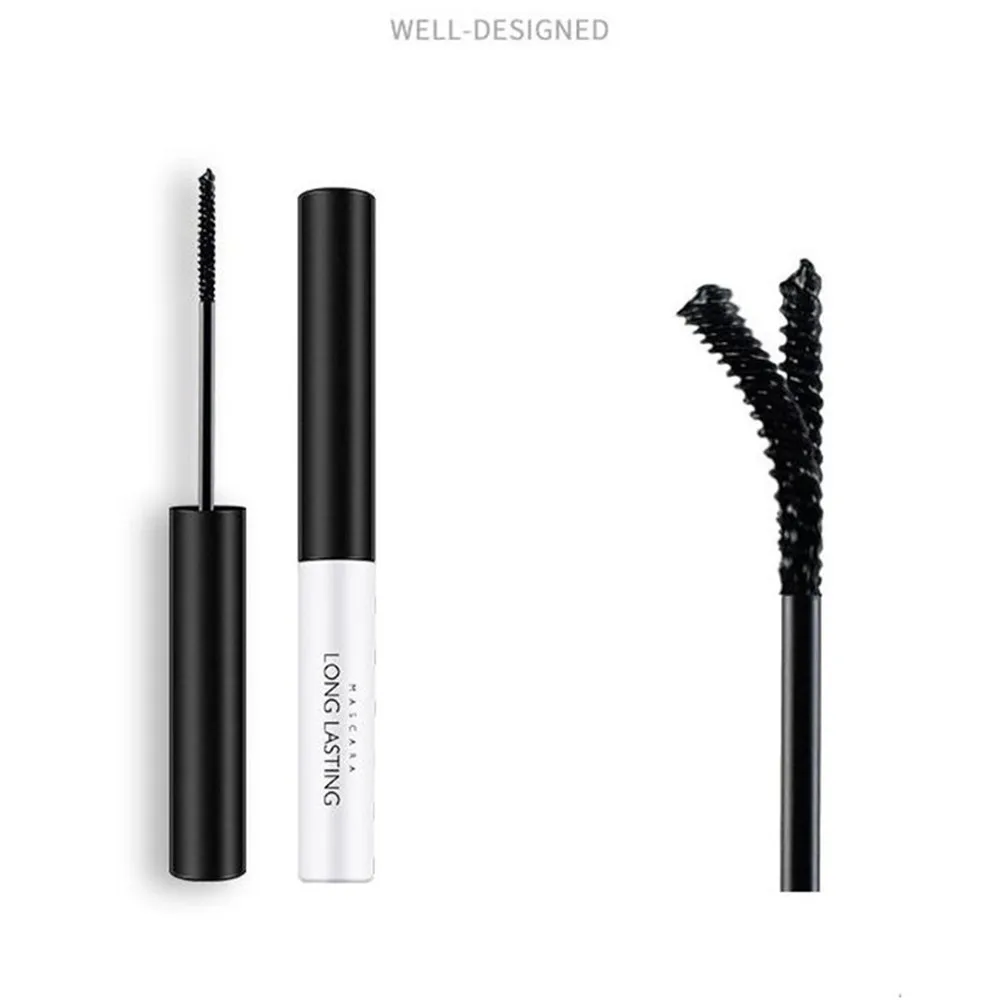 Ресницы Тушь 3D волокно для ресниц черные длинные ресницы силиконовая кисть изгиб