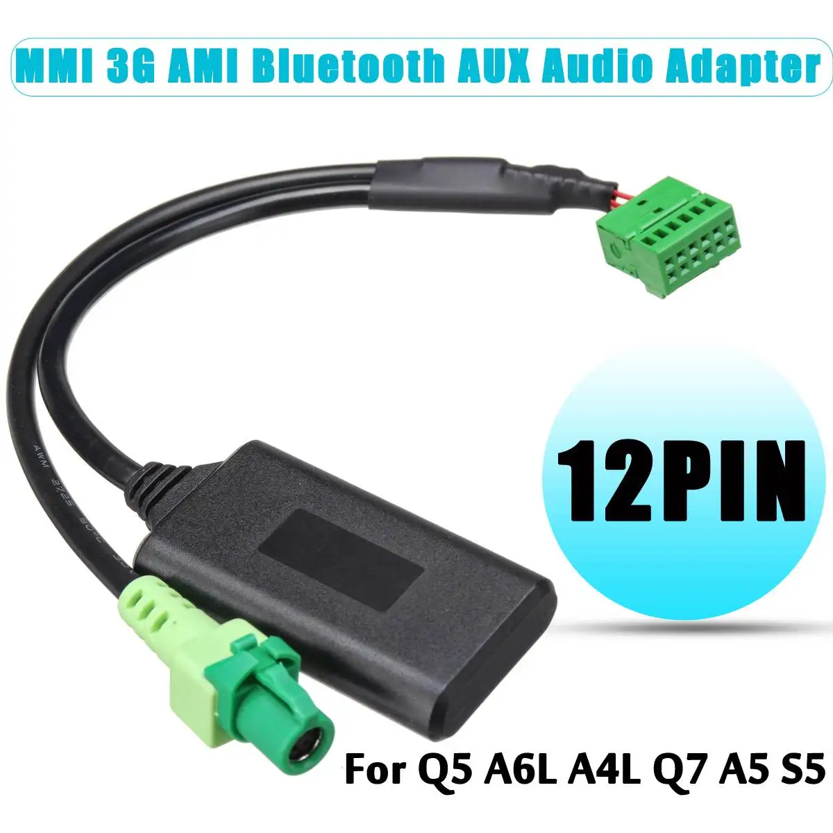 MMI 3G AMI 12 контактный Bluetooth 5 0 AUX Беспроводной аудио входной кабель адаптера для Audi A4