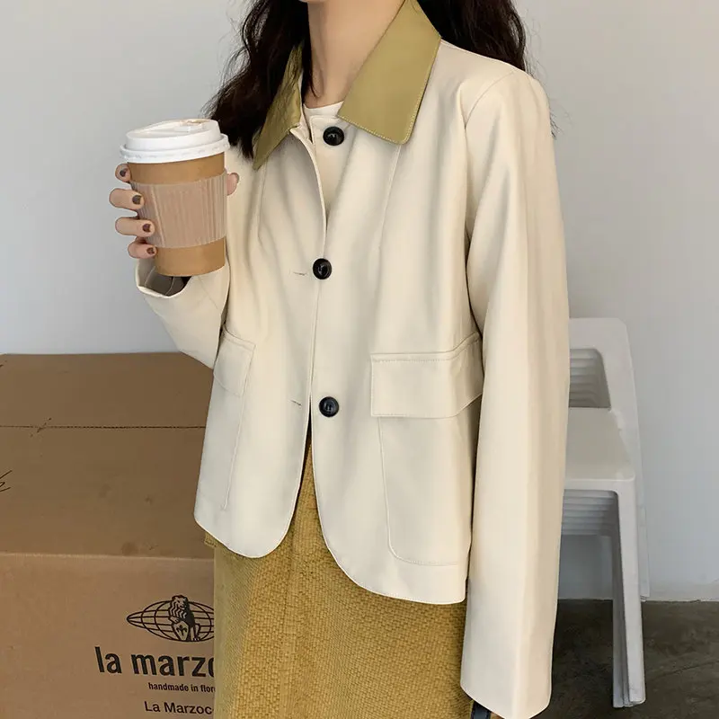 Hzirip Мотоциклетные Куртки из искусственной кожи хит продаж 2020 Женское пальто