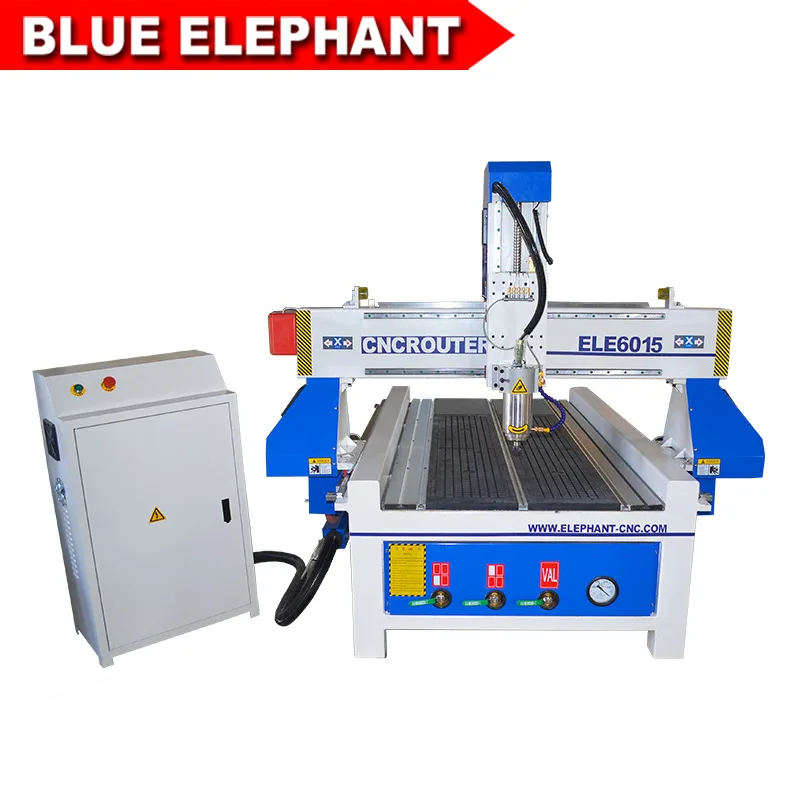 6015 ЧПУ Маршрутизатор 3 кВт шпиндель водяного охлаждения тяжелая конструкция