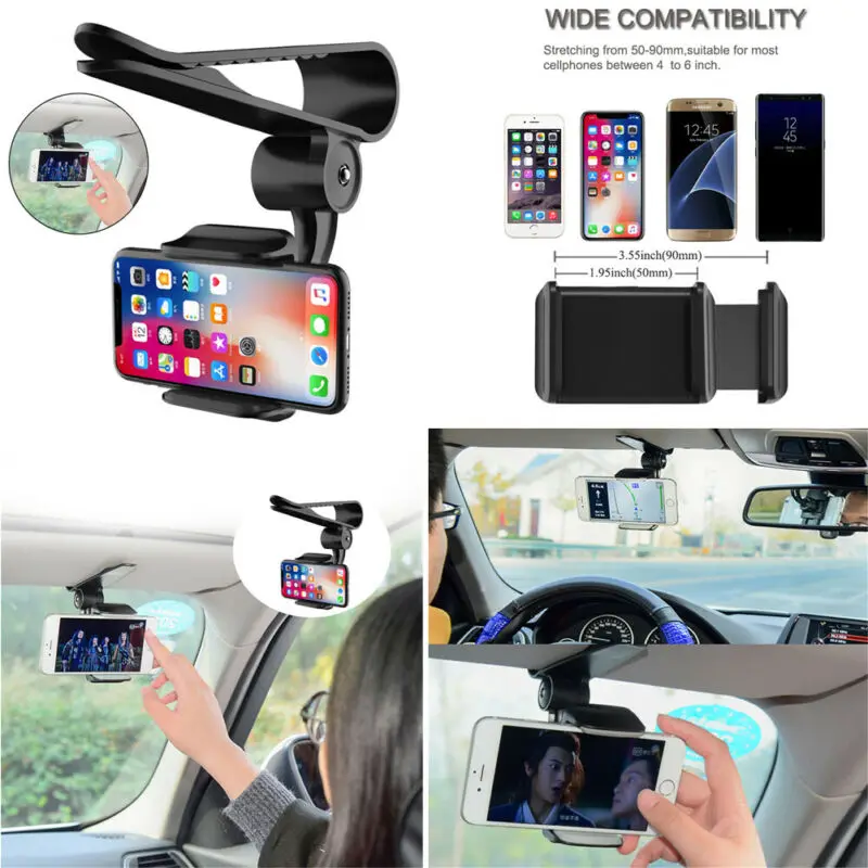 360 градусов Автомобильный солнцезащитный козырек держатель Колыбель набор для