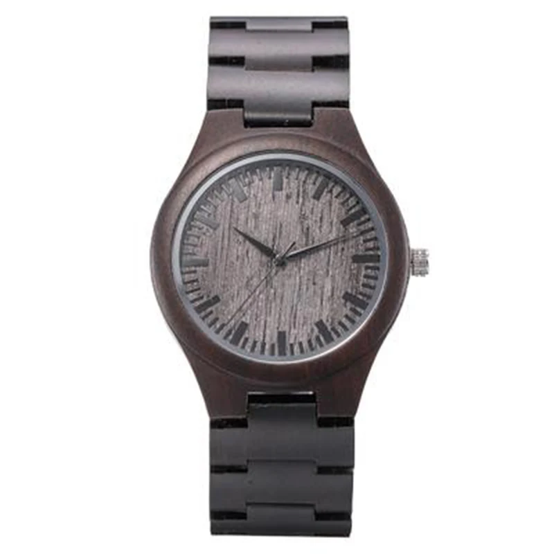 

Classic Retro Quartz Watch High-end Simple wooden Quartz Watch Men Ebony Wood Wristwatches 2020 New Fashion