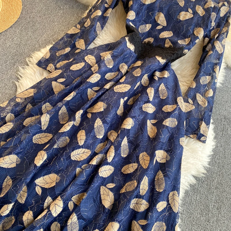 

Muti-Color summer woman dress Round Neck High Waist women dresses Short Sleeves Loose Fit long vestidos