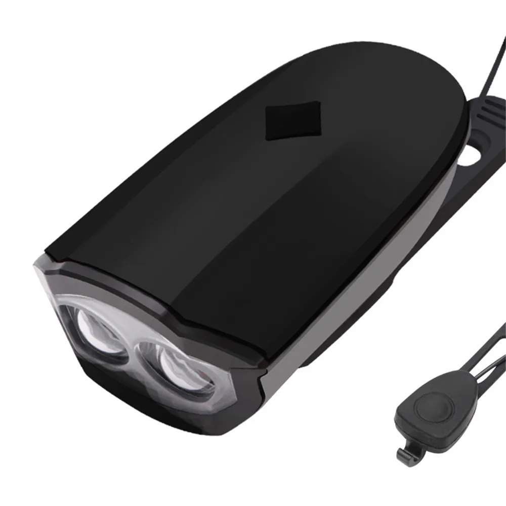 USB Перезаряжаемый велосипедный светильник двойной головной рожковый s