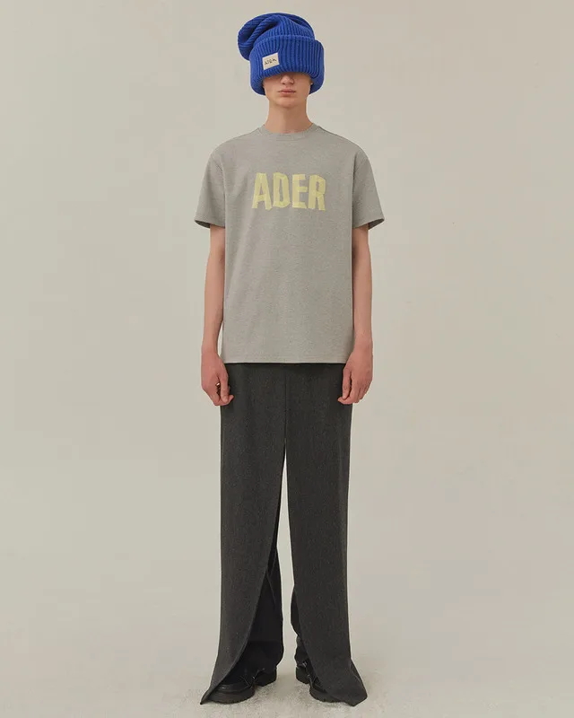 

2021 Best Version 1:1 Ader Error Tape Logo Printed Women Men T shirts tees Oversized Casual Short Sleeve Men Cotton T shirt