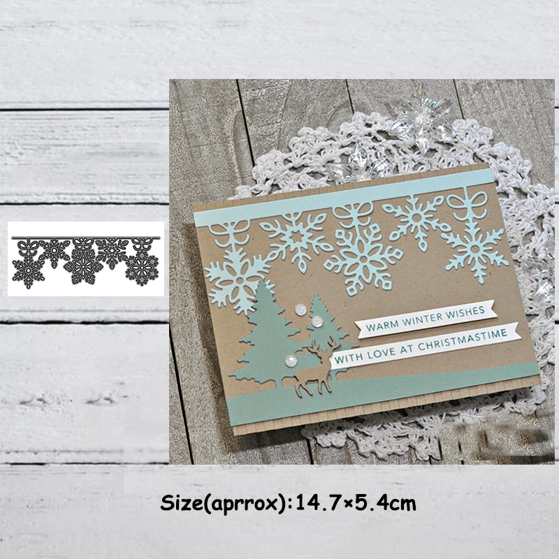 Трафареты для скрапбукинга с обезьяной Рождественская Снежинка металлические