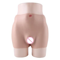 lkz7 2300g silicone bubble butt panty with realistic vaginal hip up underwear for crossdresser shemale sexy cosplay costumes