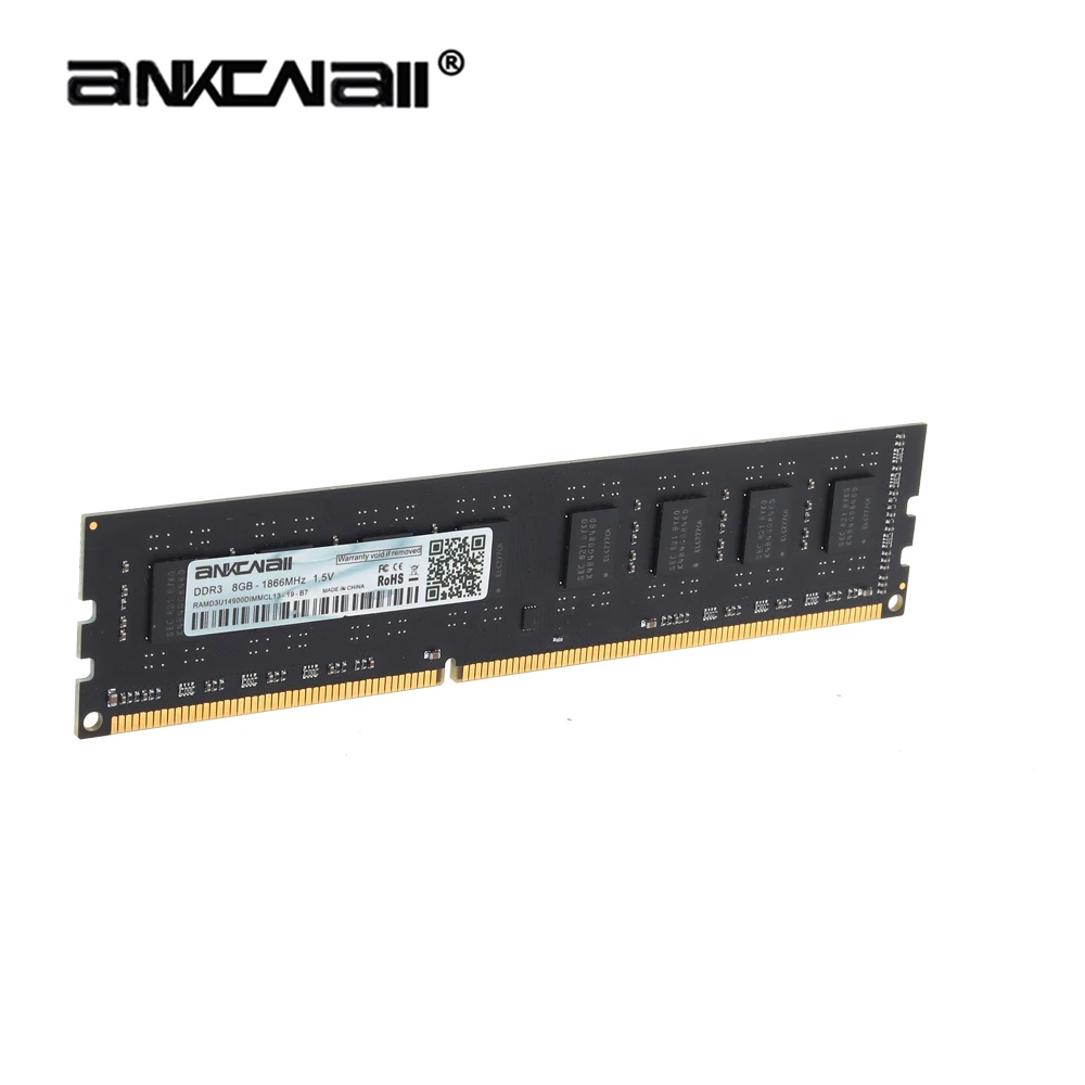 Оперативная память ANKOWALL DDR3 8 Гб 1866 МГц 1600 1333 настольная с радиатором 240 контактный
