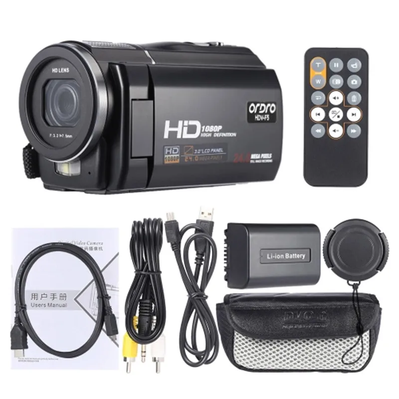 HDV F5 1080P Full HD 3 0 &quotвращающийся сенсорный экран lcd Цифровая видеокамера регистратор