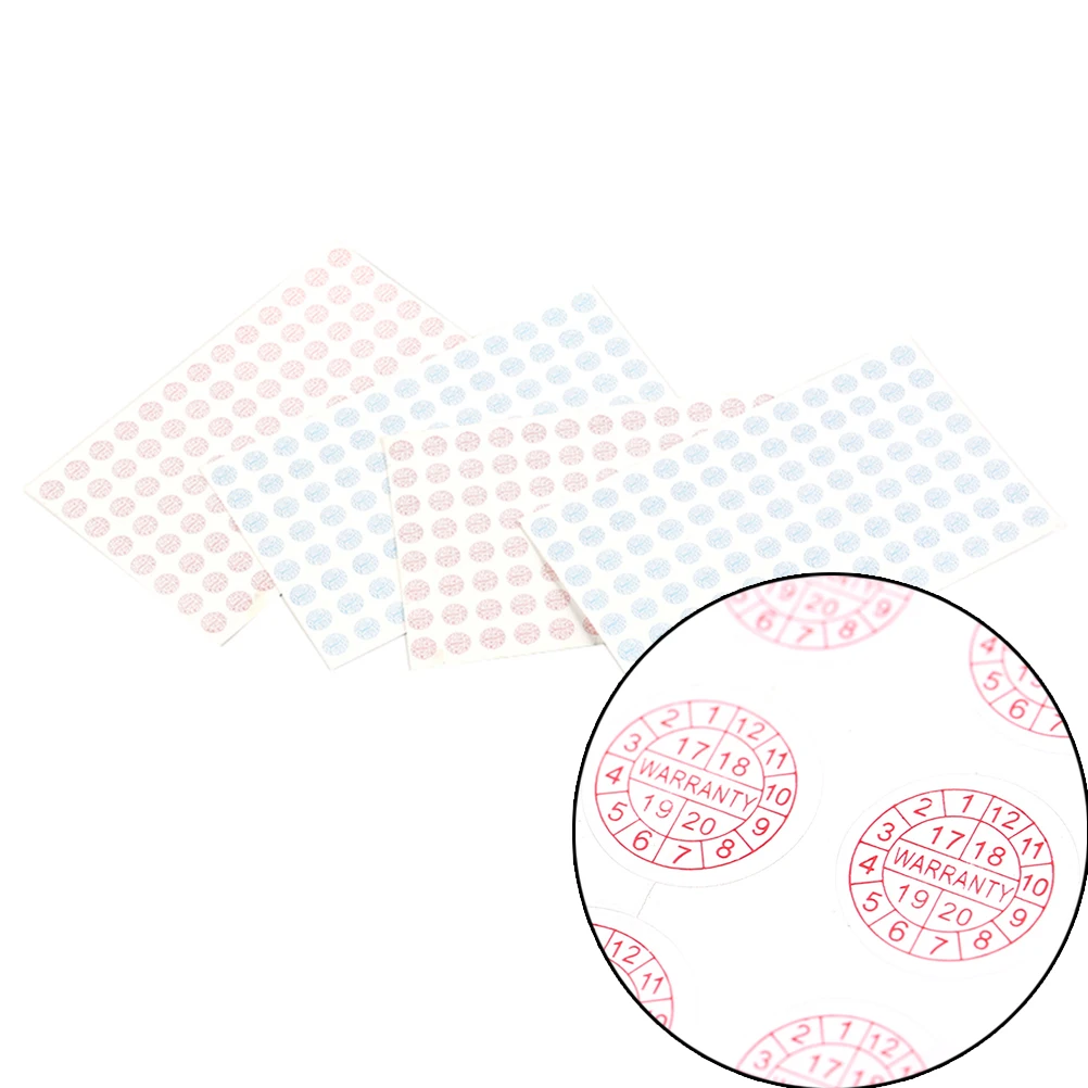 208 шт гарантия Стикеры охранная пломба круглый размер 10*10 мм красные синие Цвет