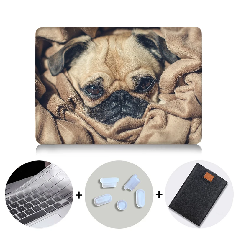 MB04 Чехол для ноутбука MTT, чехол для Macbook Air 11 13,3 Pro 13 15 retina, чехол с милой собакой для Apple Mac, чехол для книги, 12 дюймов, сумка для ноутбука - Цвет: MB04