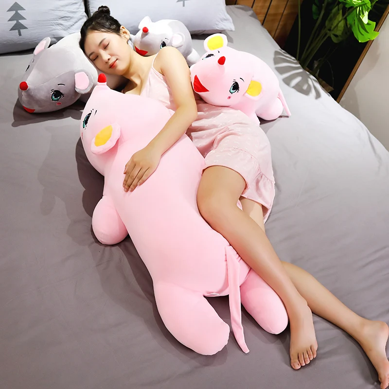 

New arrival Cartoon 50-100cm Mouse pillow soft animal stuffed cushion Big size kawaii Xmas Gift for child girl Home bed decor