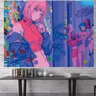 Мягкий гобелен 100x70 см, настенный подвесной фон, кавайный Декор для комнаты для девочек, домашний гобелен, настенное одеяло, украшение для спальни, аниме