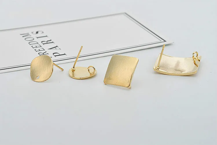 Защита цвета 18K Золотая медная проволока для рисования квадратная волна выпуклая