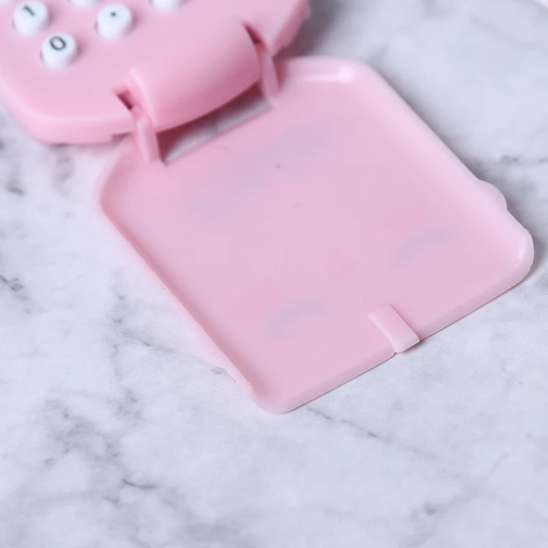 Портативный цифровой калькулятор милый мини карманный дисплей мультяшный