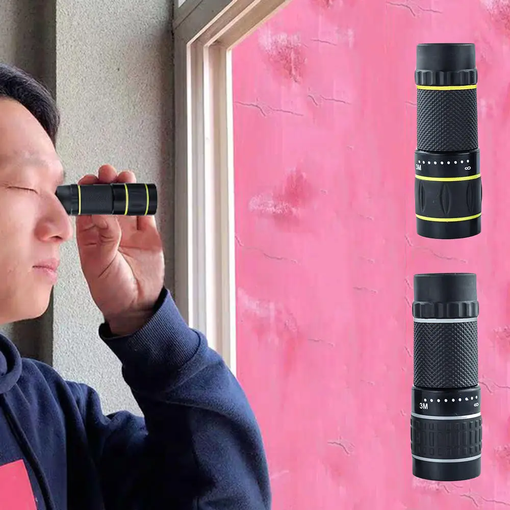 Монокулярный телескоп бинокль с зеленой пленкой для охоты и туризма