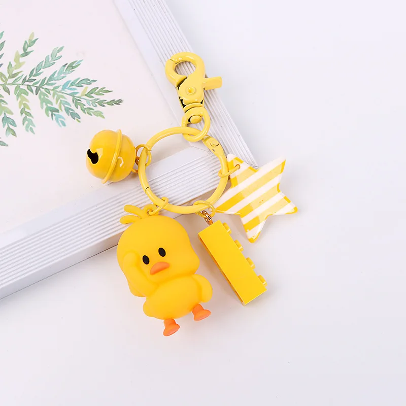Kpop мультфильм Маленькая желтая утка милый брелок Корейская сумочка кулон
