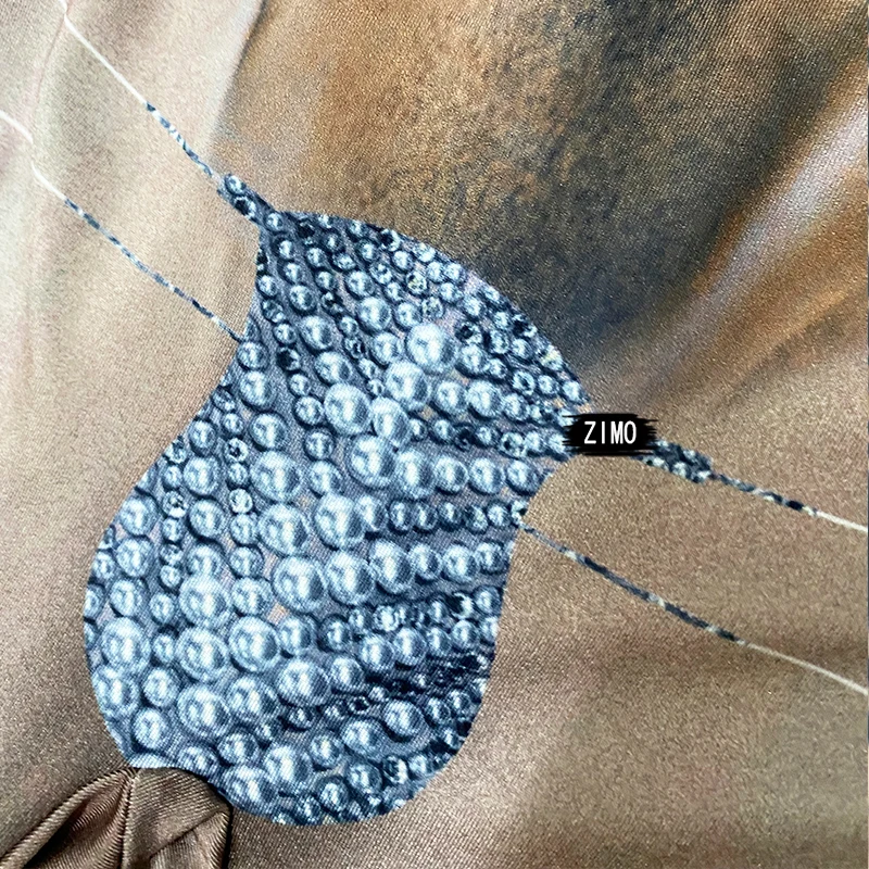 Модный сексуальный мужской комбинезон с принтом тату меховое пальто для ночного