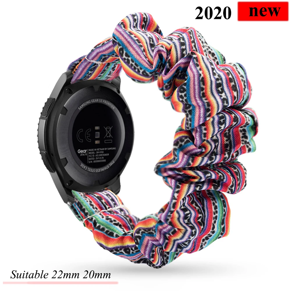 20 22мм Часы группа для Samsung Galaxy часы 46мм активны 2 42mm вахты GT2 Huawei ремешок Эластичный