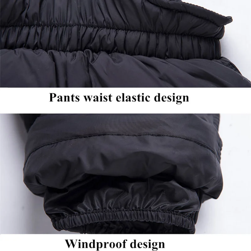 

30 degree Russia Winter Jacket for Girls Boys Coats & Outerwear Warm Duck Down Kids Boy Clothes Shiny Parka Snowsuit