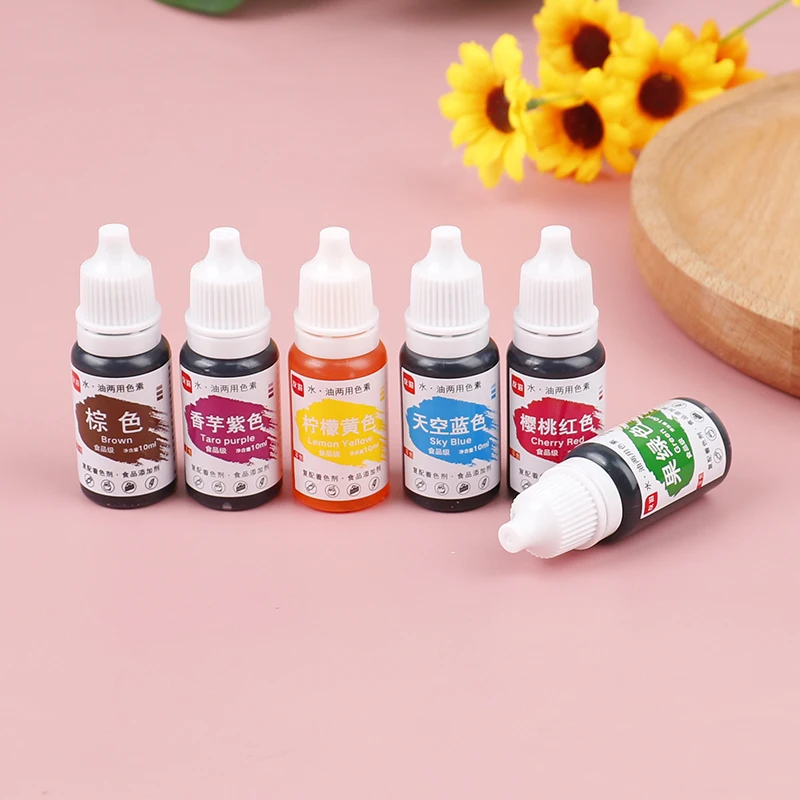 

12pcs 10ml Food Coloring Liquid Dye Pigment Baking Fondant Cooking Icing Colorant