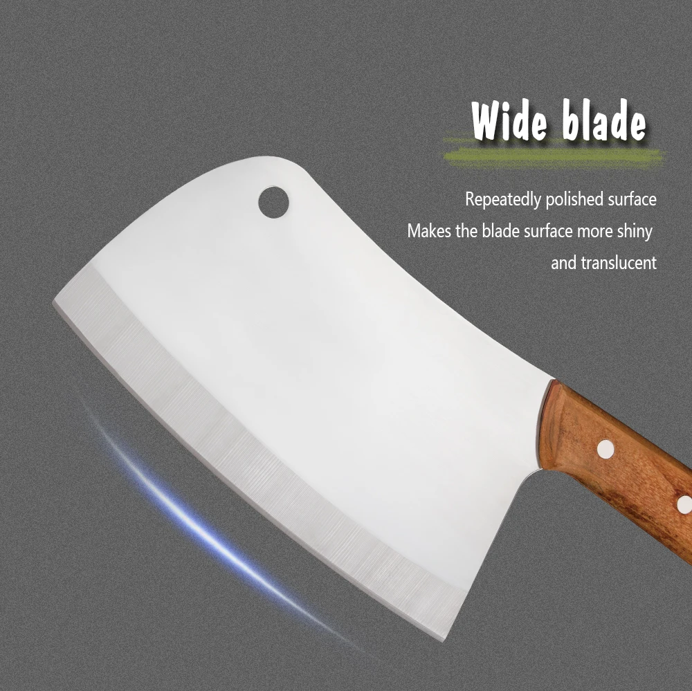 DAMASK Chef Slicing Knives High Hardness Kitchen Chopping Knife Srainless Steel Fillet Knives 7.5 inch Sharp Blade Wood Handle