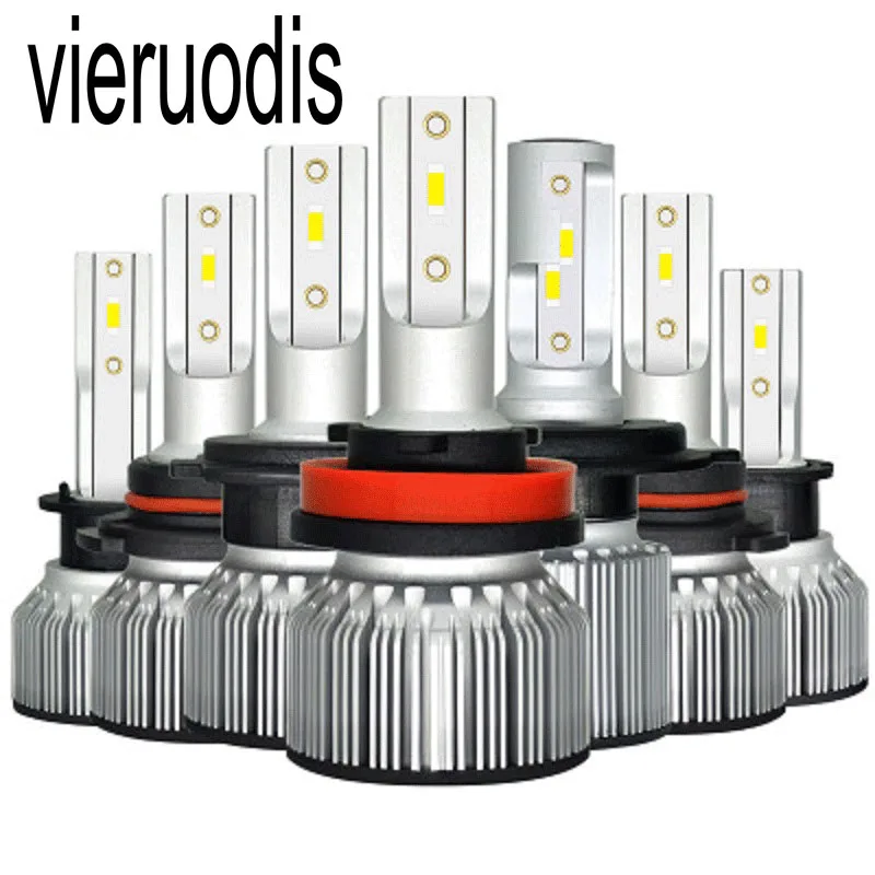 Vieruodis F31 Мини светодиодный H4 H11 H8 H1 лампа csp 9007 9012 H3 D2 Авто S3 автомобильные лампы для