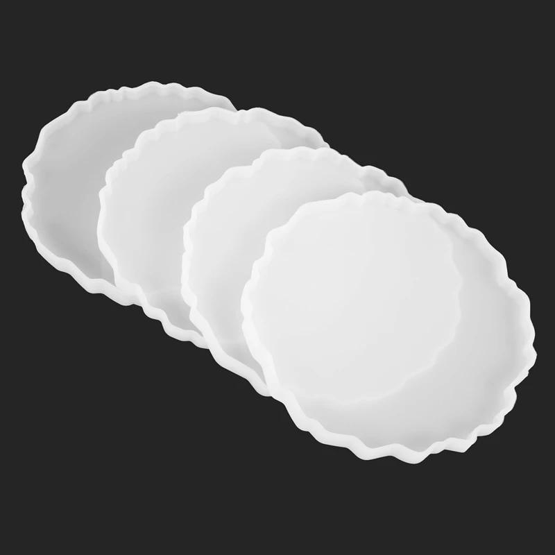 4 шт. формы для подставки из смолы эпоксидной изготовления кусочков силиконовой