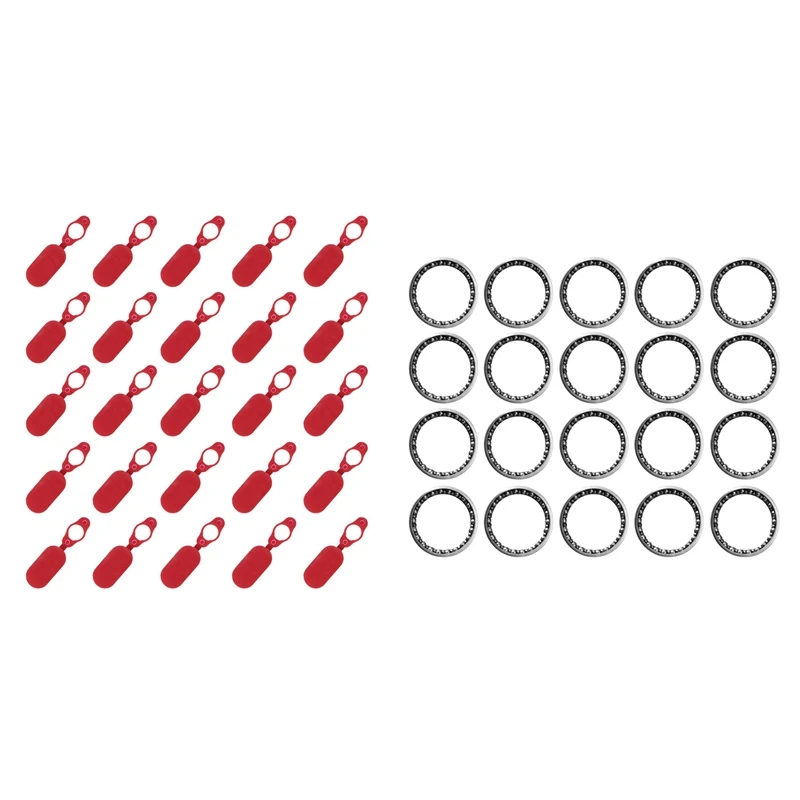 

25Pcs Charging Port Dust Plug Rubber Case for Xiaomi Mijia M365 & 20Pcs Electric Scooter Bearings for Xiaomi Mijia M365