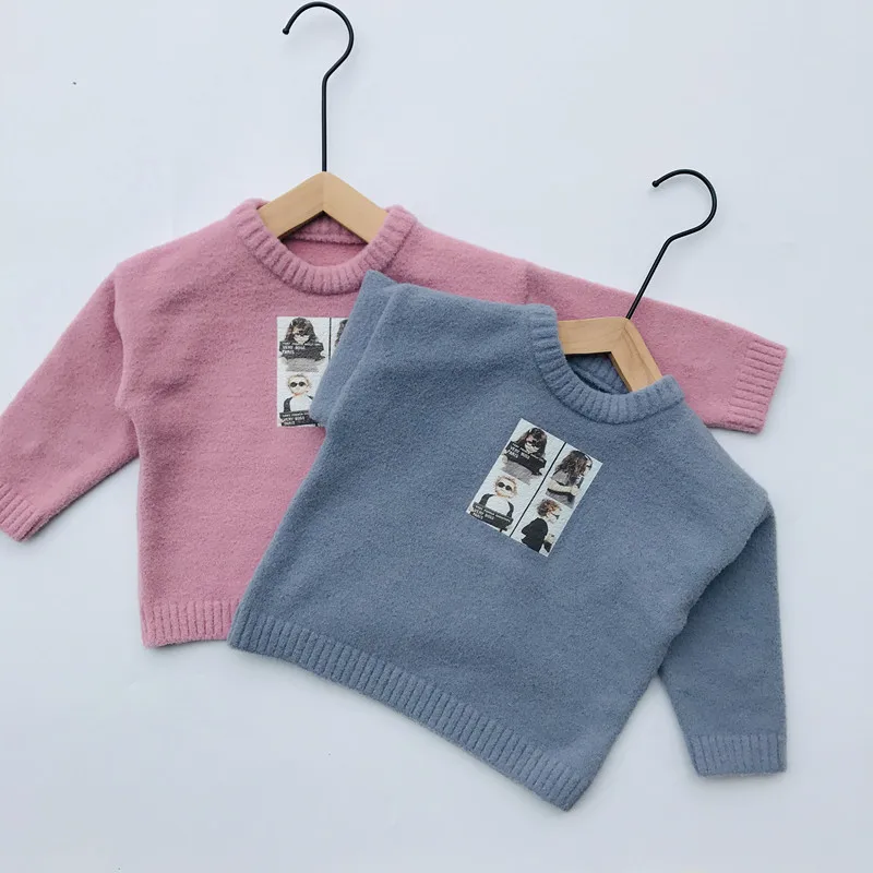 Свитера для маленьких девочек новая зимняя одежда подходит детей 2-5 лет высокое