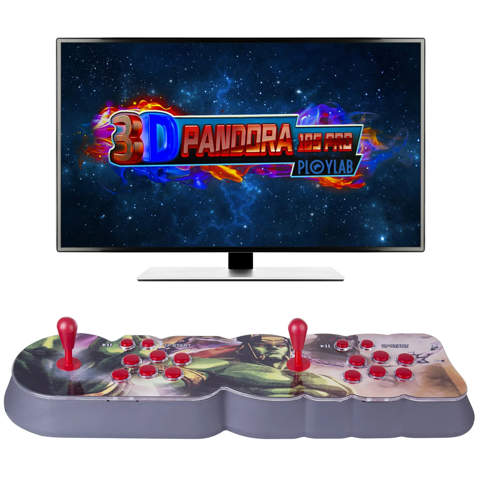 

8000 In 1 Pandora 3D 18S WIFI Arcade Game Console Double Stick Home Fight Game Machine (Empty Chassis) - EU US UK AU Plug