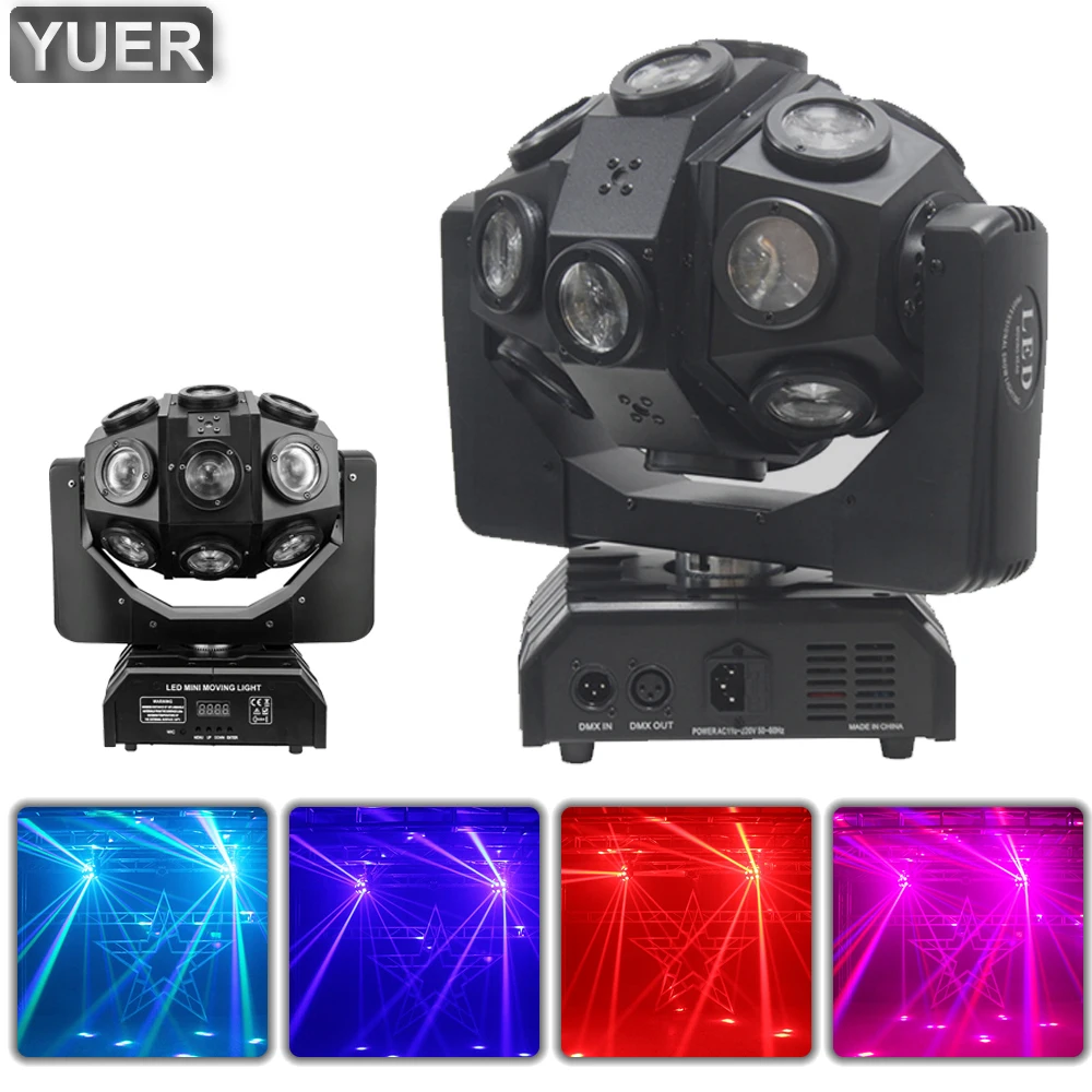 

LED 12X10W RGBW 4IN1 Kerui Lamp Beads Infinite Rotation Moving Head Light Stage Laser Beam Effect Projector DJ Disco Party Bar