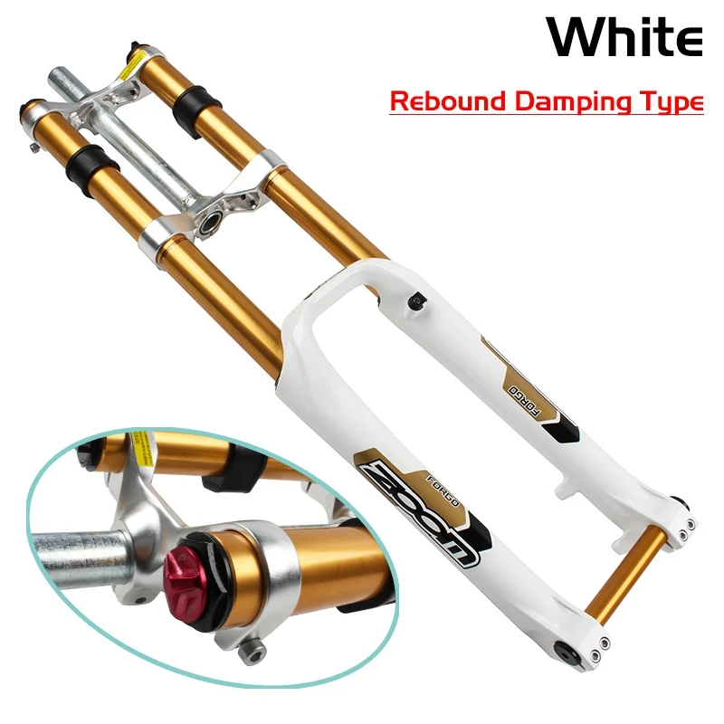 White-Damping ZOOM 680DH AMS 2" дисковый тормоз DH для горного велосипеда, подвесная Вилка передней оси, детали для велосипеда 170 мм, амортизирующая Велосипедная вилка для горного велосипеда - Цвет: White-Damping