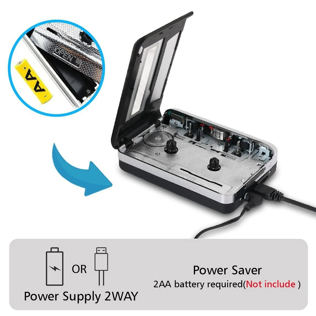 USB Cassette Capture to MP3 Converter converts your old cassette MP3/WAV/AIFF/OGG | Электроника