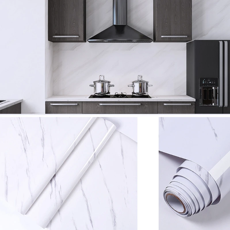 

Waterproof Oil-proof Marble Self Adhesive Wallpaper PVC Wall Stickers Home Decor